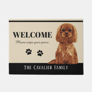 Felpudo Doormat arrogante del perro de aguas de rey