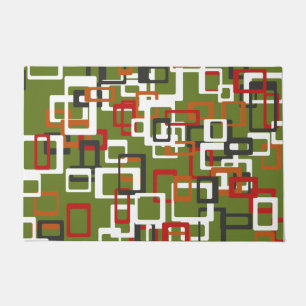 Felpudo Doormat atómico de mediados del siglo