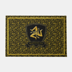 Felpudo Doormat barroco siciliano trinacria
