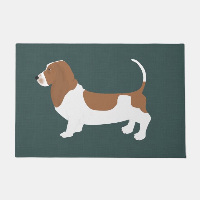 Felpudo Doormat Basset Hound (Anverso)