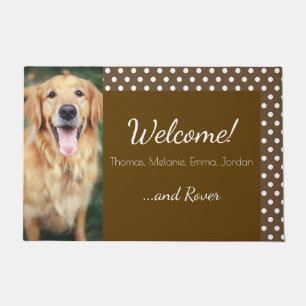 Felpudo Doormat Bienvenida al Punto Polka Doormat
