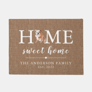 Felpudo Doormat casero dulce de Bulldog inglés