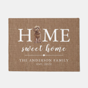 Felpudo Doormat casero dulce marrón de Cockapoo