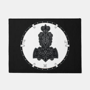 Felpudo Doormat Celtic Knot Viking Shield