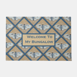 Felpudo Doormat con azulejos de Moda blanca