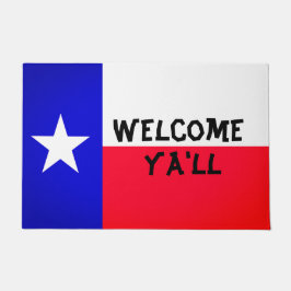 Felpudo Doormat con bandera de Texas