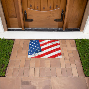 Felpudo Doormat con bandera patriótica