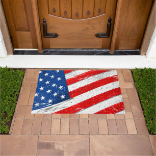 Felpudo Doormat con bandera patriótica