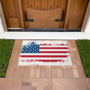 Felpudo Doormat con bandera patriótica