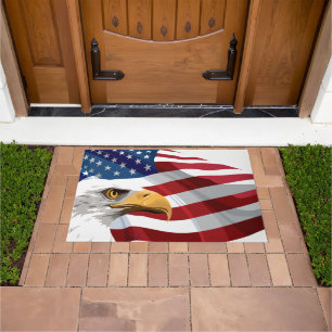 Felpudo Doormat con bandera patriótica