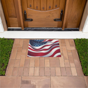 Felpudo Doormat con bandera patriótica