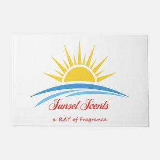 Felpudo Doormat con el logotipo de Sunset Scents