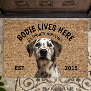 Felpudo Doormat Dalmatiano Personalizado Perro Enamorado