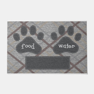 Felpudo Doormat de agua para alimentos, pastas para animal