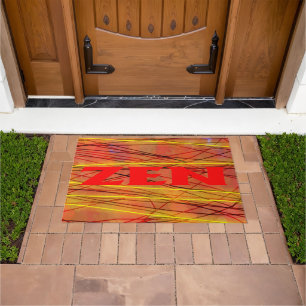 Felpudo Doormat de alambre rojo Zen