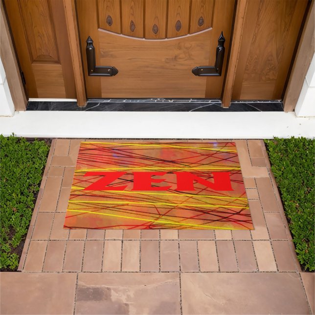 Felpudo Doormat de alambre rojo Zen (Exterior)
