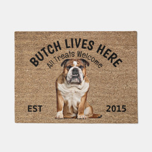 Felpudo Doormat de amante del perro personalizado del Bull