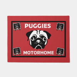 Felpudo Doormat de autoservicio Pug Camping