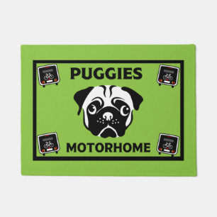 Felpudo Doormat de autoservicio Pug Camping