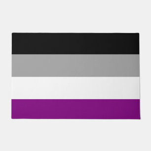 Felpudo Doormat de bandera asexual