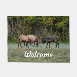 Felpudo Doormat de bienvenida a los tres toros