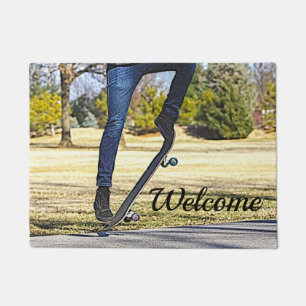 Felpudo Doormat de bienvenida a Ollie Painterly