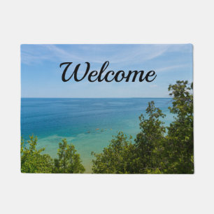 Felpudo Doormat de bienvenida al Lago Huron Lookout