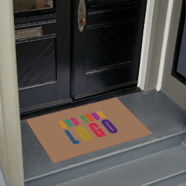 Felpudo Doormat de bienvenida con el logotipo de la empres
