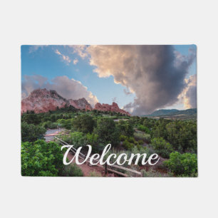 Felpudo Doormat de bienvenida de Colorado Sleeping Gigante