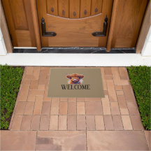 Doormat de bienvenida de las vacas de Highland