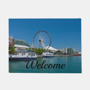 Felpudo Doormat de bienvenida de Navy Pier