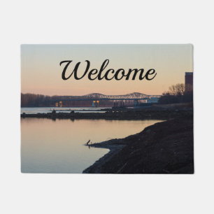 Felpudo Doormat De Bienvenida Del Río Blanchette Y Missour