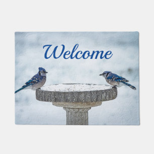Felpudo Doormat De Bienvenida Painterly En Los Lados Opues