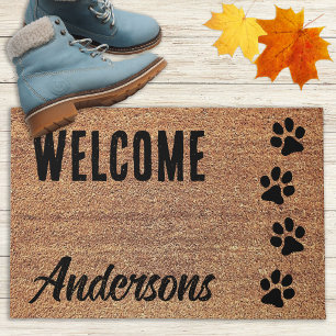Felpudo Doormat de bienvenida - Perro Lover - Papas de per