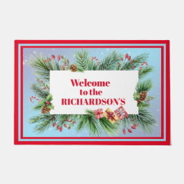 Felpudo Doormat de bienvenida personalizada para botánicos