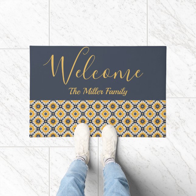 Felpudo Doormat de bienvenida personalizado — Marroquí de  (Interior)
