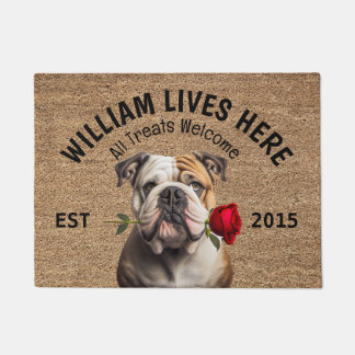 Felpudo Doormat de bulldog personalizado