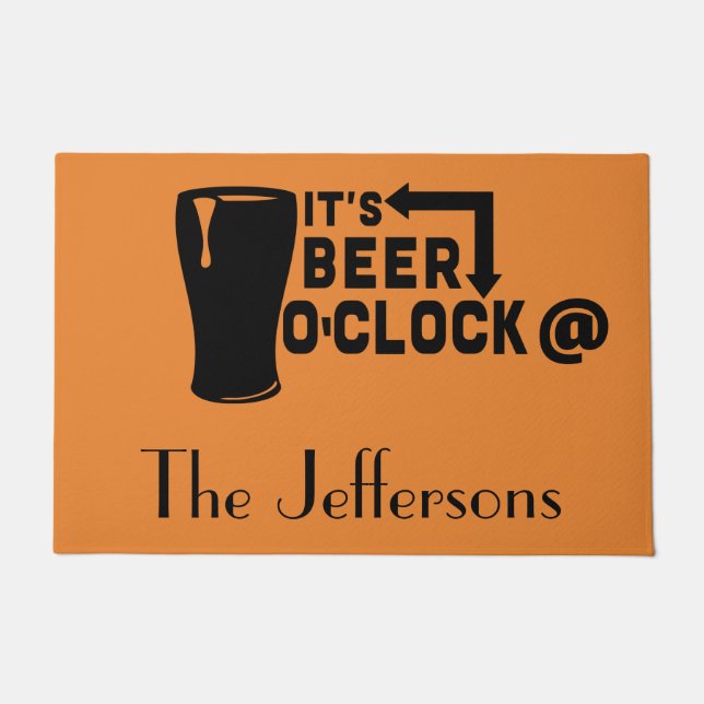 Felpudo Doormat de cerveza (Anverso)