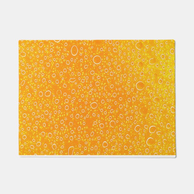 Felpudo Doormat de cerveza colorida (Anverso)