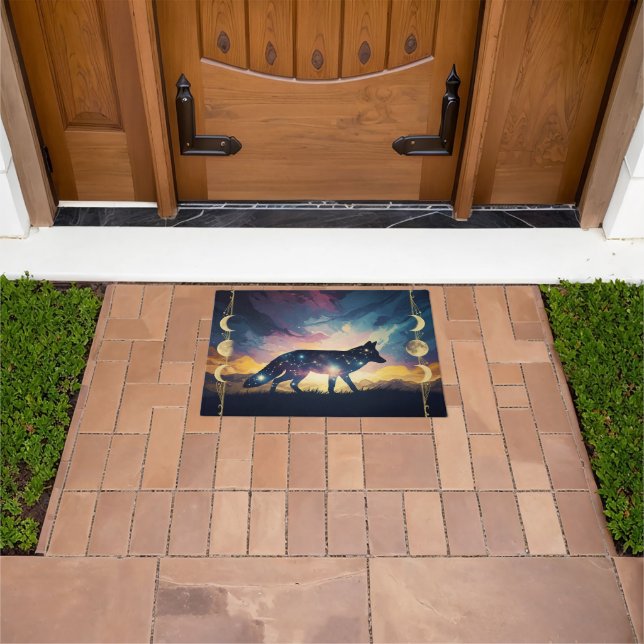 Felpudo Doormat de cielo nocturno de Fox - Estrellas, marc (Exterior)