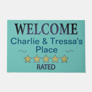 Felpudo Doormat de cinco estrellas de personalizable