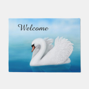 Felpudo Doormat de cisnes solitarios