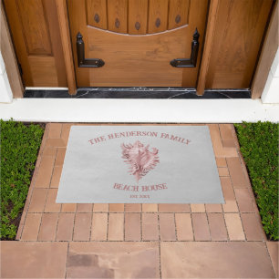 Felpudo Doormat de concha rosada