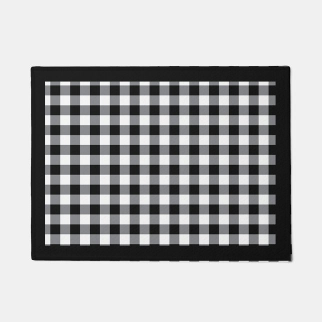 Felpudo Doormat de Country Plaid (Anverso)