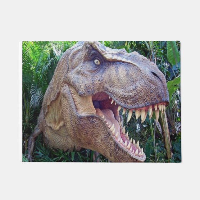 Felpudo Doormat de dinosaurio para niños y niños de CH (Anverso)