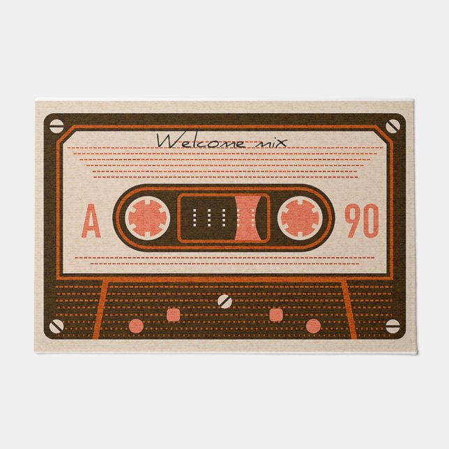 Felpudo Doormat de diseño de cinta/cassette (Anverso)