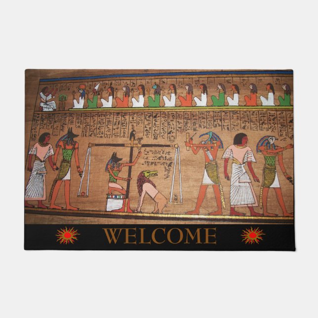 Felpudo Doormat de Egypt-Hieroglyphs (Anverso)