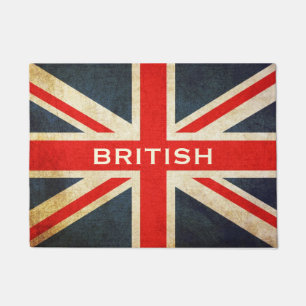 Felpudo Doormat de encargo del poste de Union Jack del