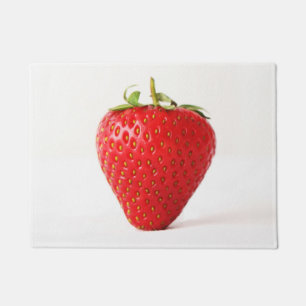 Felpudo Doormat de fresa roja