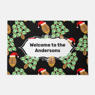 Felpudo Doormat de fútbol de navidades